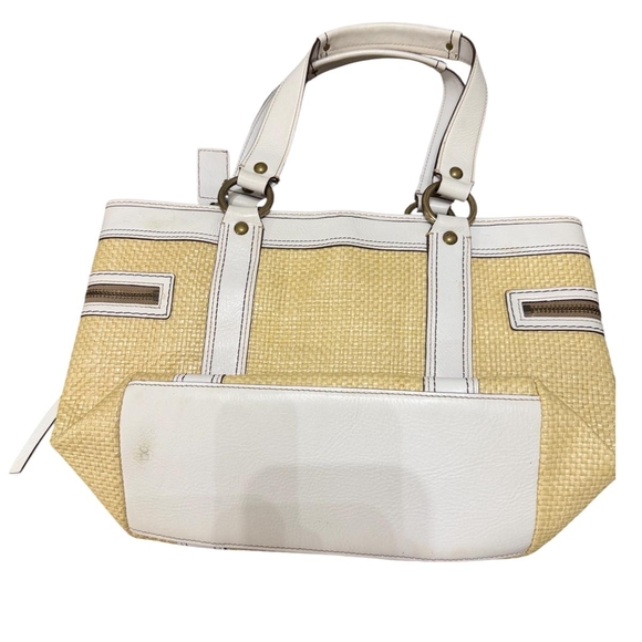 Coach Cream and Tan Tote Bag - Picture 7 of 14